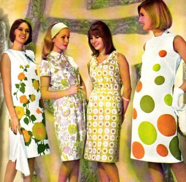 Девчата 60-х. Мода.