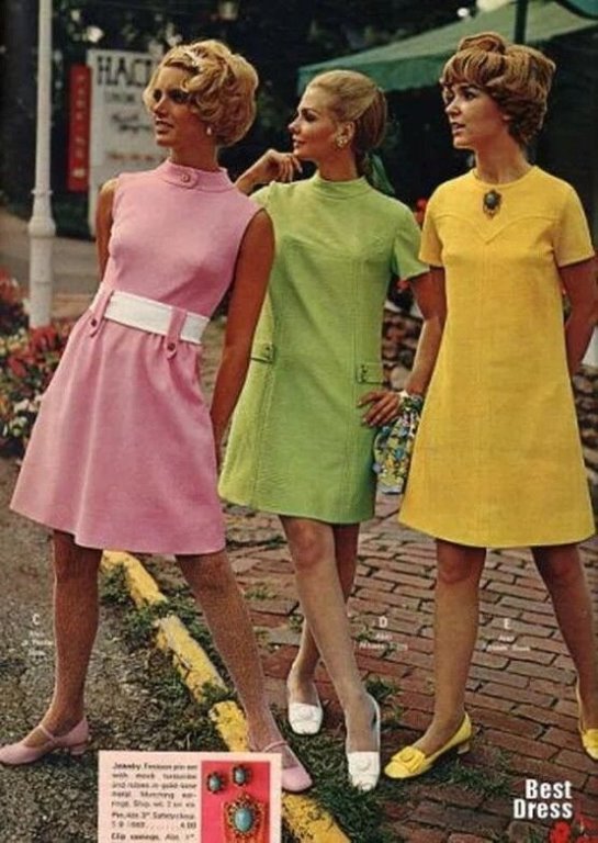 Девчата 60-х. Мода.
