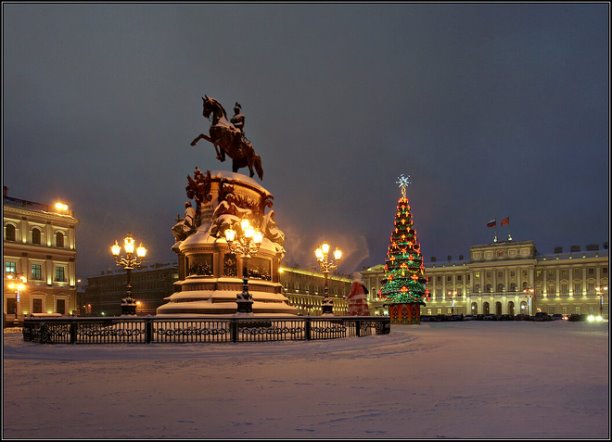 Сказочно красивый предновогодний Санкт-Петербург