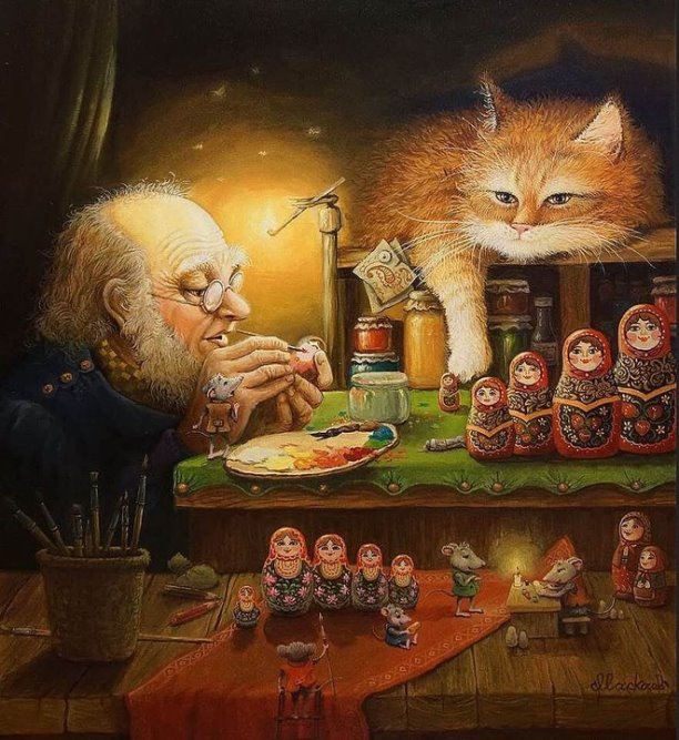 Александр Маскаев и его картины " от печки"