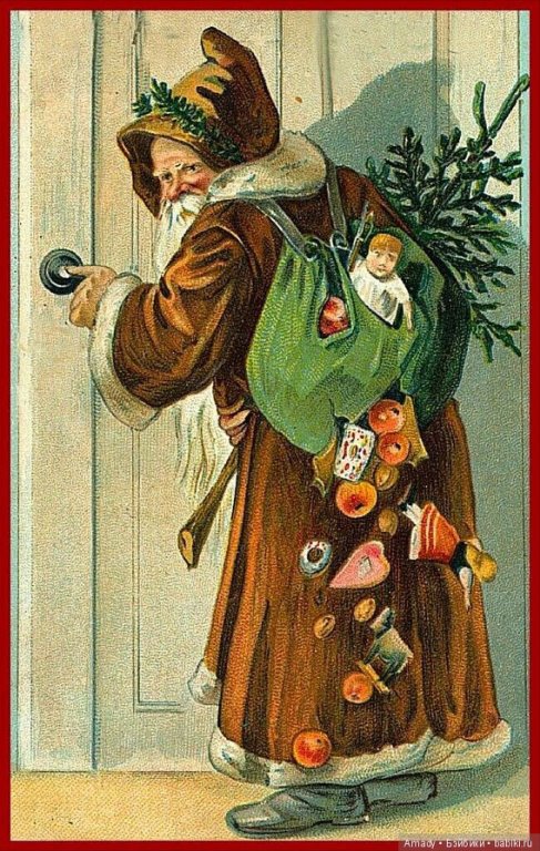 Винтажные Рождественские открытки