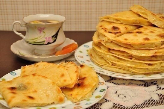 Кыстыбый - вкусные татарские лепешки с картошкой-пюре