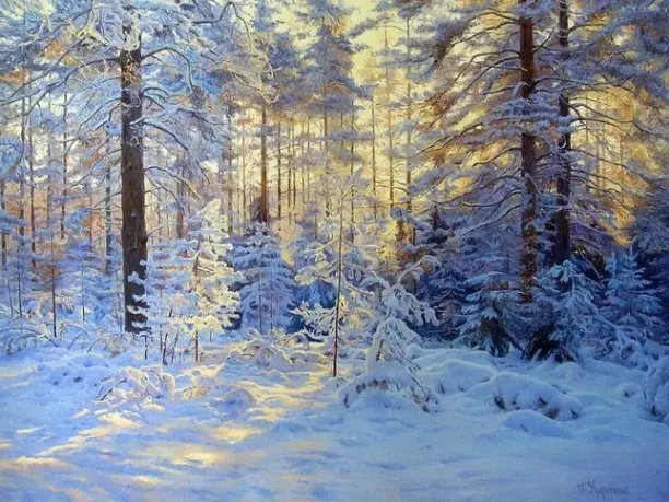 Вероника Тушнова. Морозный лес
